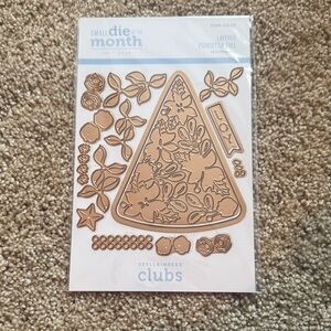 Layered Poinsettia Tree Die Set - Gold